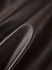 Men's Short Brown Leather Jacket