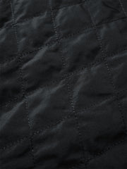 Men's PU Padded Jacket with Faux Fur Collar