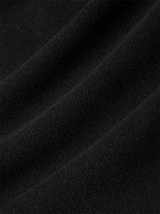 Men's Black Drawstring Elastic-Waist Jeans