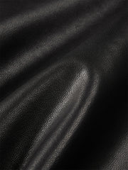 Men's Epaulet Shirt-Style Leather Jacket