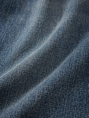Men's Elastic-Waist Straight Jeans