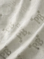 Men's Allover Letter Jacquard Jacket