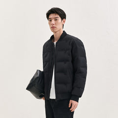 Men's Zip Baseball Puffer Jacket