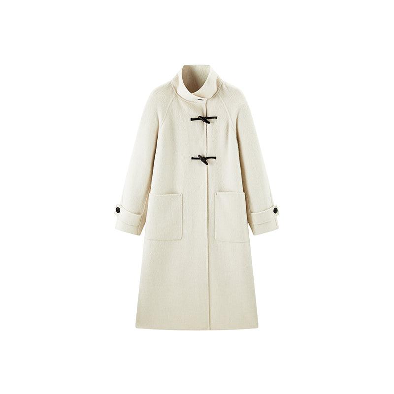 Women's Horn Toggle Button Wool Coat