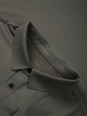 Men's Cooling Polo Shirt with Letter Print