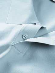 Men's Solid Knit Polo Shirt