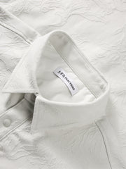 Men's Allover Jacquard Fleece-Lined Shirt
