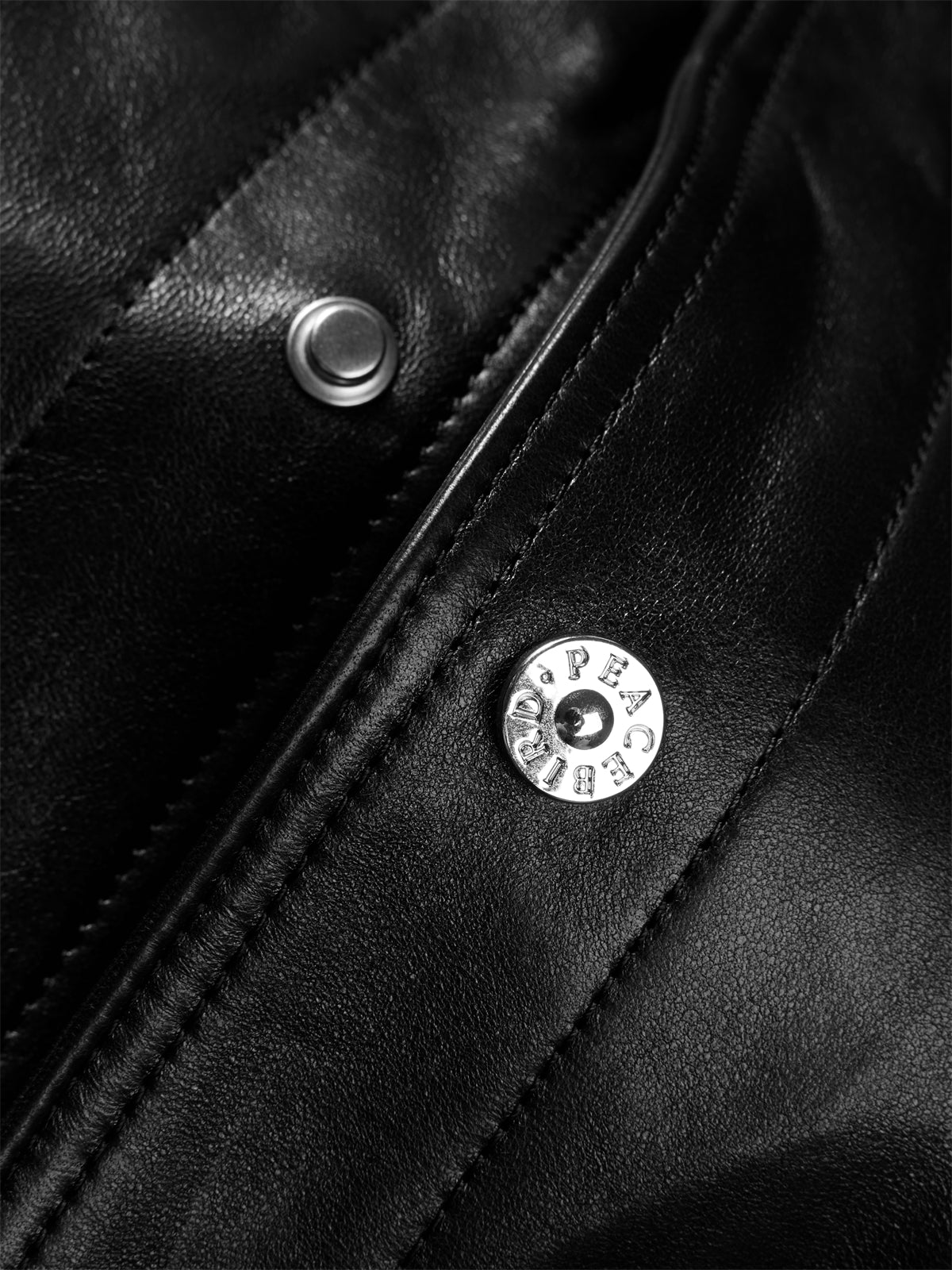 Men's Waxed Slim-Fit Leather Jacket
