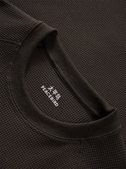 Men's Textured Waffle Knit Sweatshirt