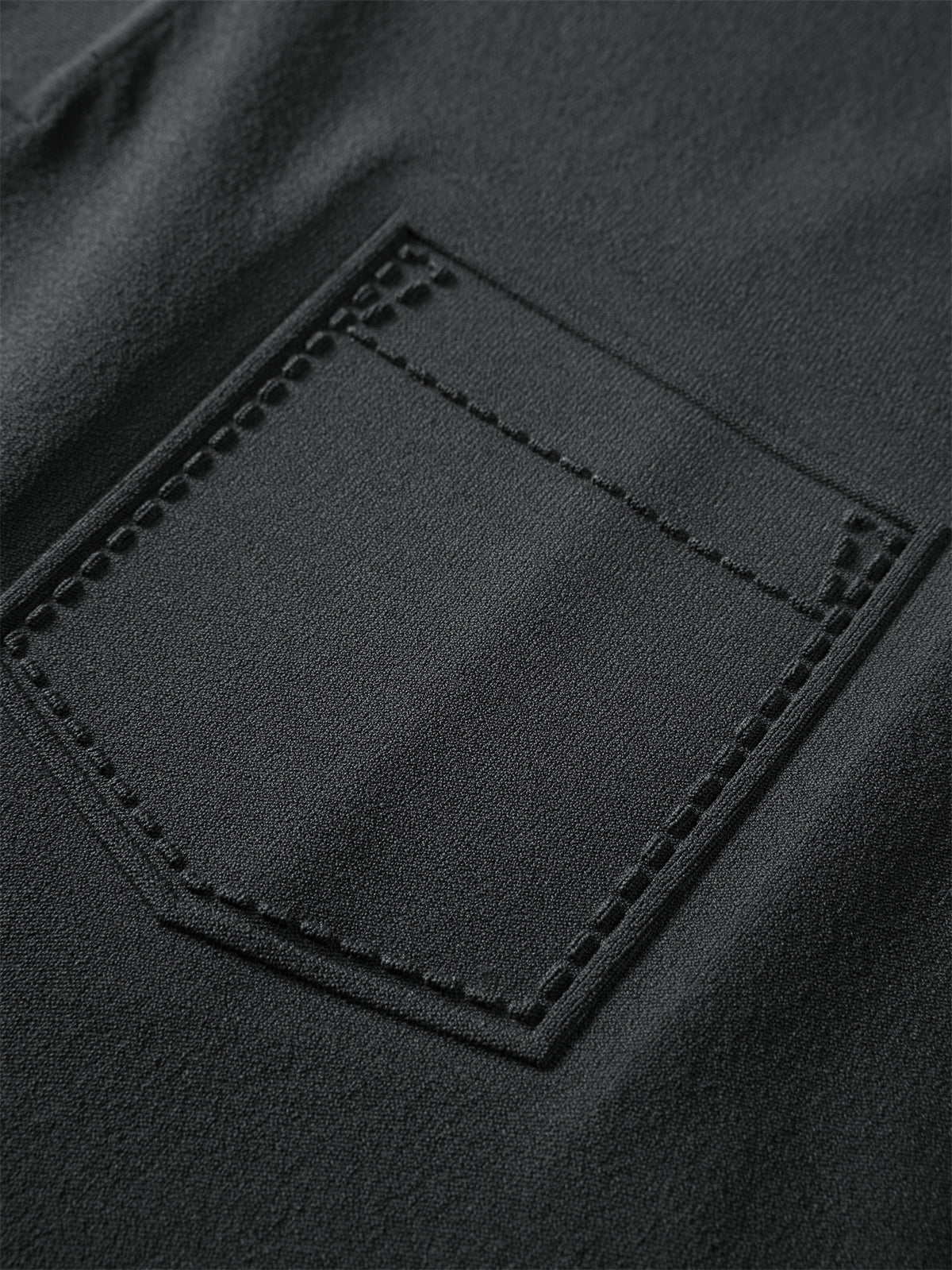 Men's Short-Sleeve Embossed Knit Polo Shirt