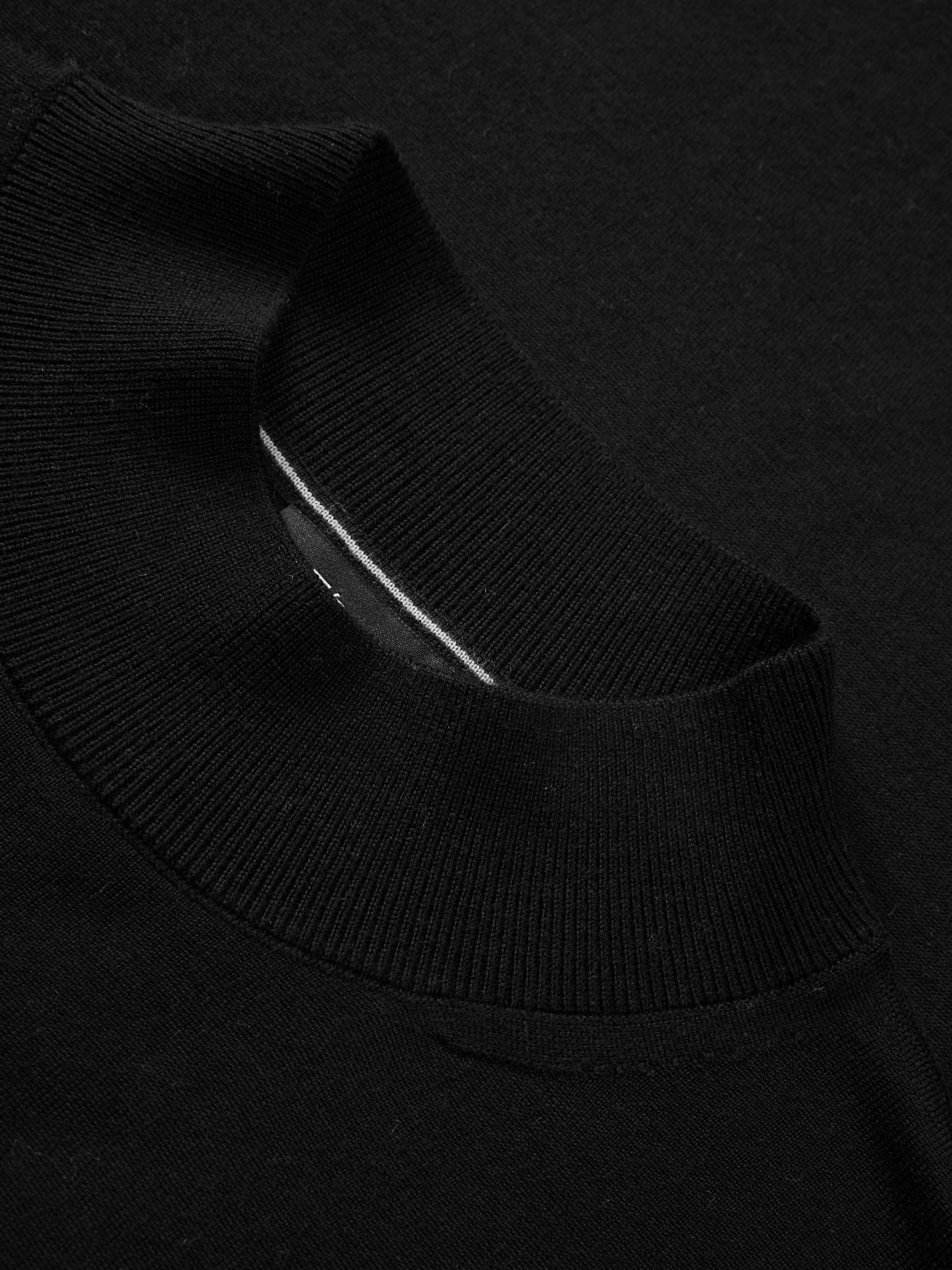 Men's Pure Wool Mock-Neck Sweater