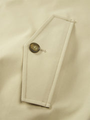 Men's Khaki Harrington Jacket with Plaid Lining