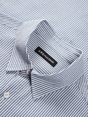 Men's Seersucker Striped Shirt
