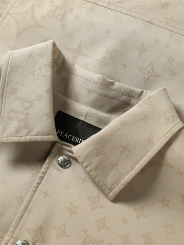 Peacebird Men *US Final Sale* Men's Vintage Allover Jacquard Jacket