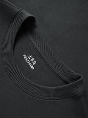 Men's Letter Embroidery Full Print T-shirt