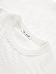 Men's Solid Allover Jacquard T-Shirt
