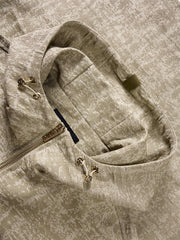Men's Tweed-Texture Hooded Jacket
