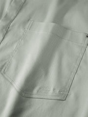 Men's Solid Relaxed-Fit Short-Sleeve Shirt