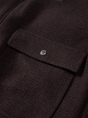 Men's Burgundy Tweed-Texture Tailored Jacket