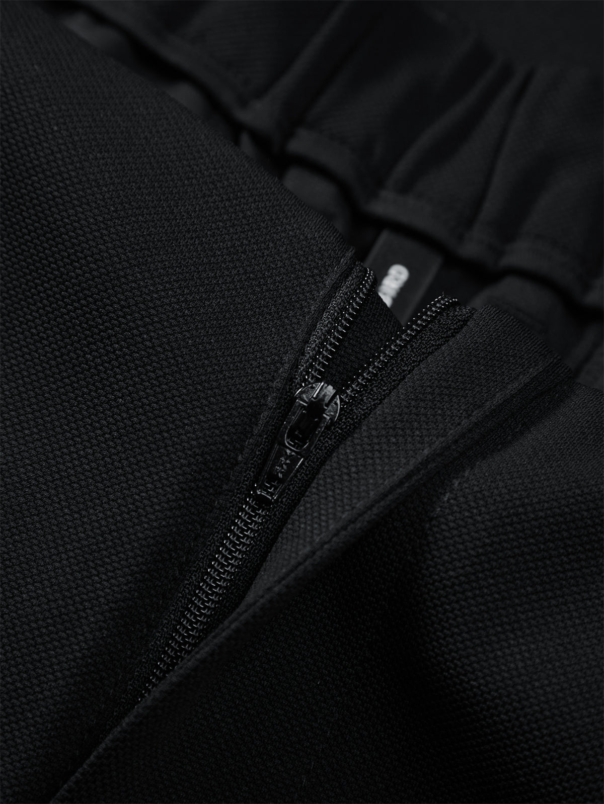 Men's Black Suit Pants in 3D Jacquard