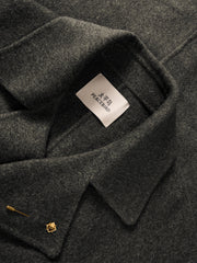 Men's Double-Breasted Alpaca Blend Coat