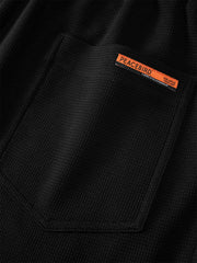 Men's Drawstring Waffle Jogger Pants