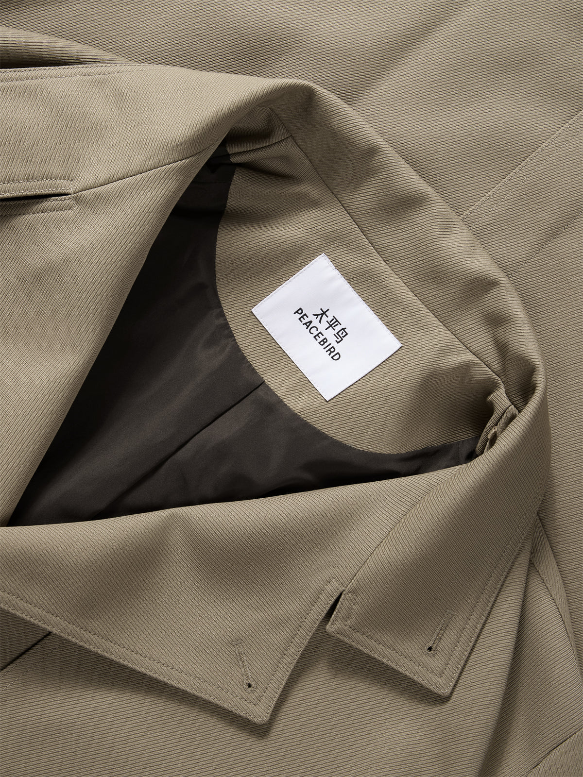Men's Long Oversized Wool Trench Coat