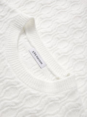 Men's Solid Cable-Knit Crewneck Sweater