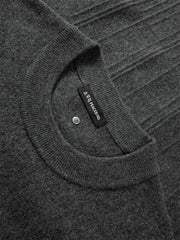 Men's Textured Solid Pullover Sweater