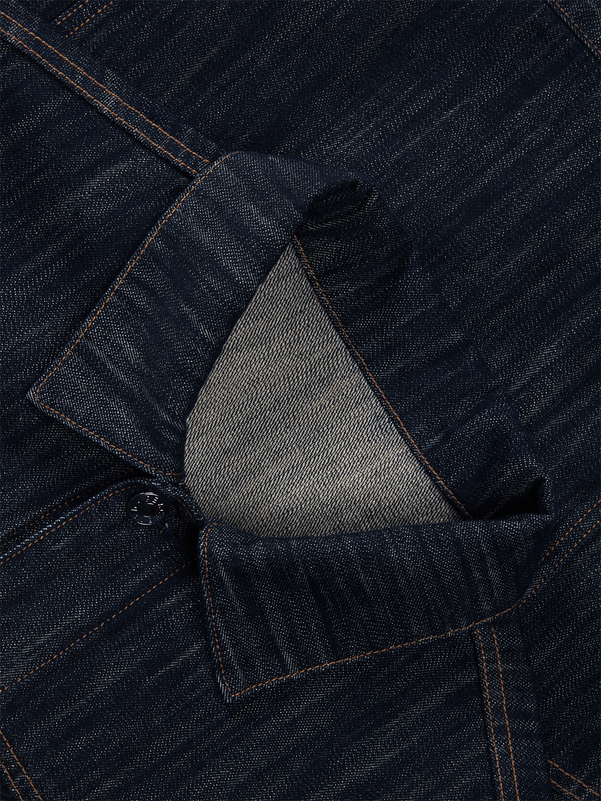 Men's Vintage Textured Boxy Denim Jacket