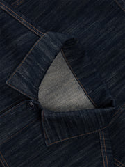 Men's Vintage Textured Boxy Denim Jacket