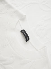 Men's Allover Jacquard Textured Knit Sweater