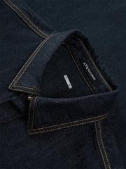 Men's Denim Shirt with Contrast Topstitching