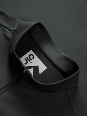 Men's Embroidered Half-Zip Fleece-Lined Sweatshirt