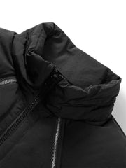 Men's Stand-Collar Zip-Detail Down Vest