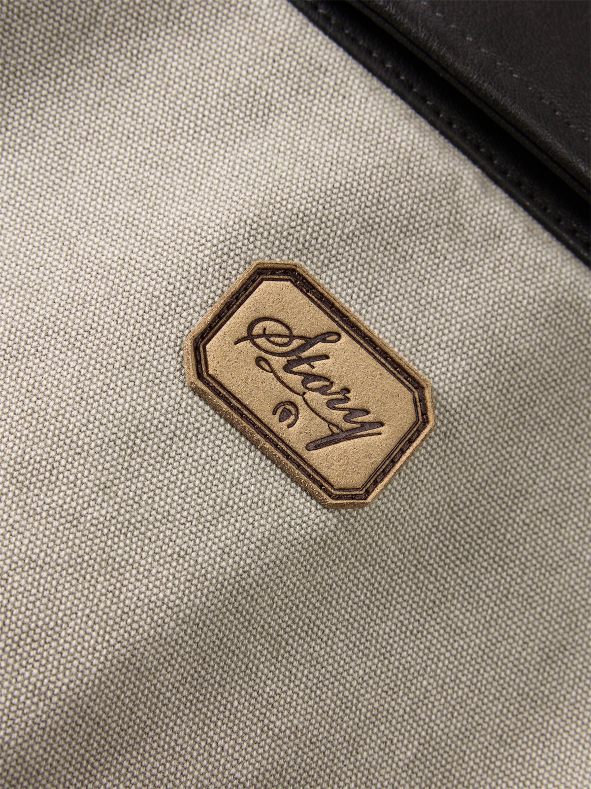 Men's Oversized Utility Jacket with PU Collar