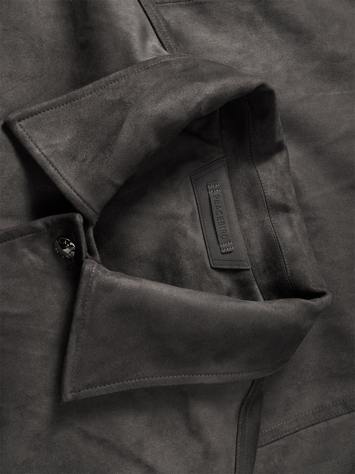 Men's Quilted Faux Suede Jacket