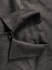 Men's Quilted Faux Suede Jacket