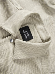 Men's Stretch Faux Suede Jacquard Jacket