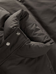 Men's Brown Short Puffer Jacket