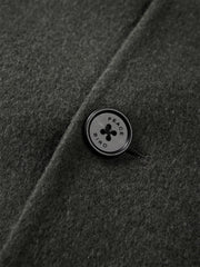 Men's Olive Double-Face Wool Coat