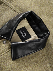 Men's Vintage Tweed-Texture Quilted Jacket