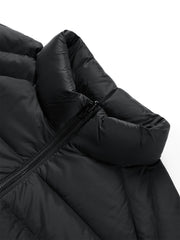 Men's Dual-Fabric Quilted Puffer Jacket
