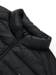 Men's Dual-Fabric Printed Down Vest