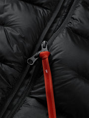 Men's Hooded Goose Down Jacket with Contrast Details