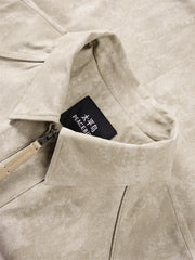Men's Tie-Dye Oversized Collar Jacket