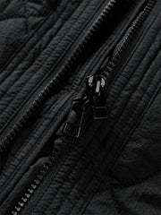 Men's Black Relaxed Quilted Padded Jacket