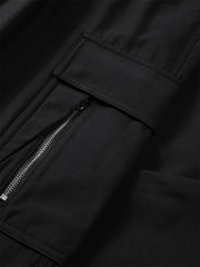 Men's Wide-Leg Cargo Pants with Drawstring Cuffs