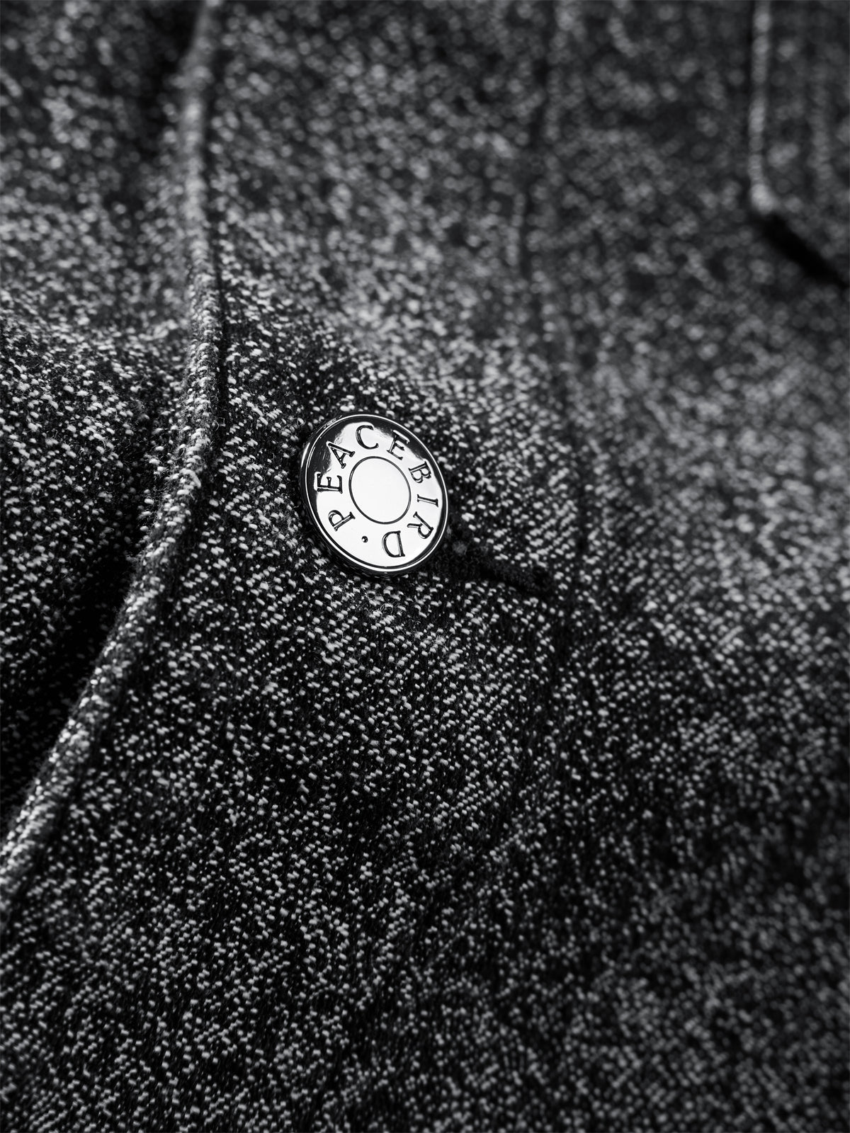 Men's Splatter Fade Jacquard Denim Jacket