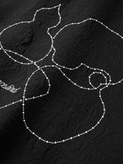 Men's Textured Jacquard Padded Jacket